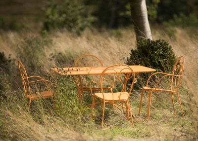 4 Seat Venice Dining Set - Orange 2 extra chairs 4 Seat Venice Dining Set - Orange 2 extra chairs
